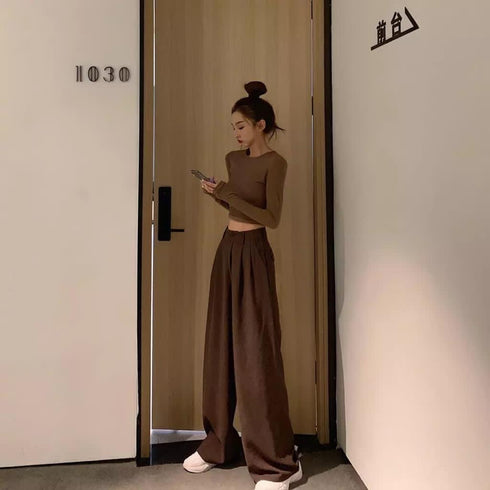 Loose Straight Wild Wide-Leg Casual Pants